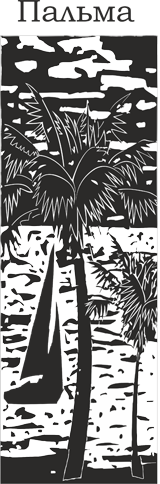 пальма, рисунок для пескоструя