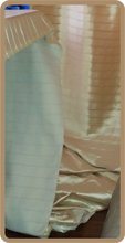 бархат-волна со складками на подкладке, лицевая и обратная сторона 