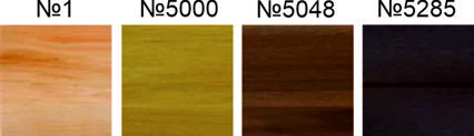Варіанти кольору дерев'яних меблів для спальні економічної серії.