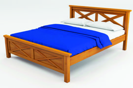 Ліжко дерев'яне еко* "Кантрі"