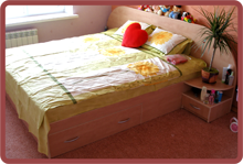 ДСП кровать с выдвижными ящиками