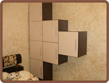 кубы с дверками - элемен мебели для спальни